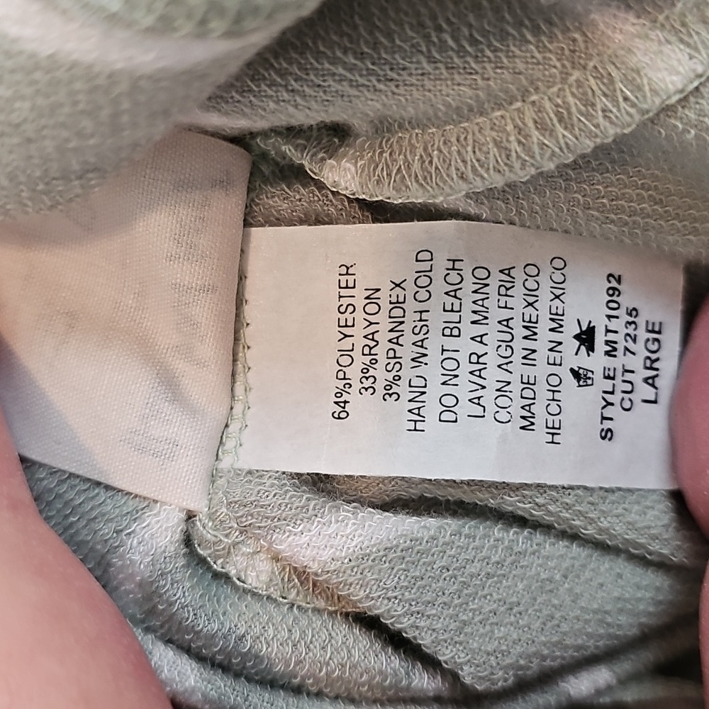NWT Three Bird Nest Dreamy Daze Striped Sage Green Women's Top - Picture 15 of 16